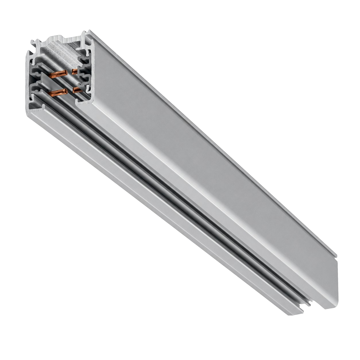 Stromschiene Aufbau 3-Phasen, grau, 1m